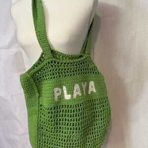 C&C California Green Crochet Tote